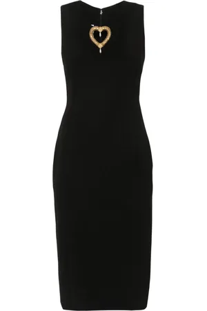 Moschino Heart-detail midi dress