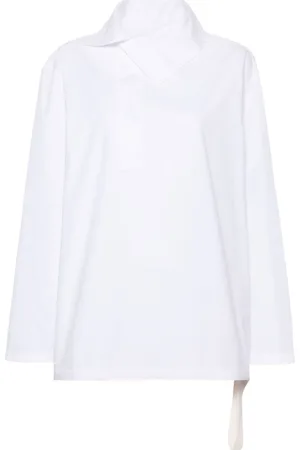 Jil Sander Asymmetric cotton shirt