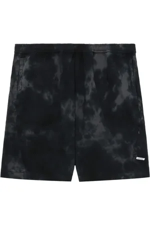 Izzue Logo-appliqu?? tie-dye shorts