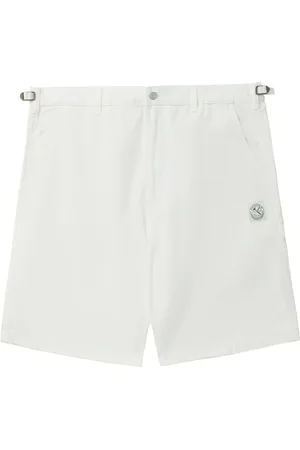 Izzue Logo-appliqu??d cotton shorts