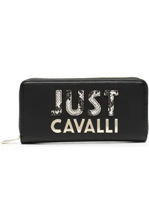 Roberto Cavalli Logo-lettering zip-up wallet