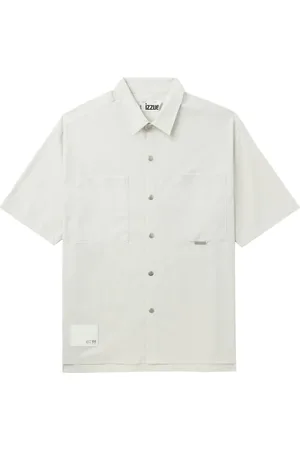 Izzue Patch-pocket press-stud shirt