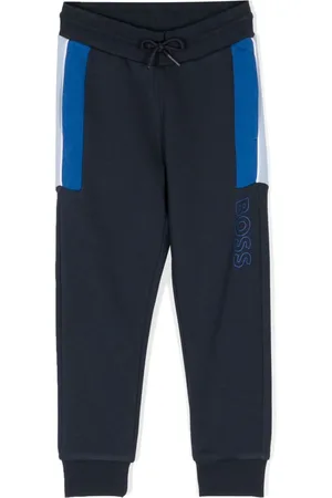 HUGO BOSS Logo-print cotton-blend track pants