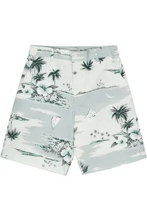 Maison Kitsuné Graphic-print deck shorts