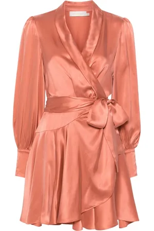 ZIMMERMANN Silk wrap mini dress