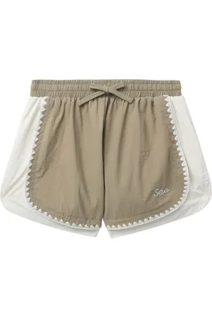 SEA Colourblock panelled shorts