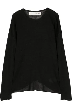 ISABEL BENENATO Raw edge linen jumper