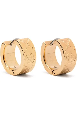 Tory Burch Small T Monogram hoop earrings
