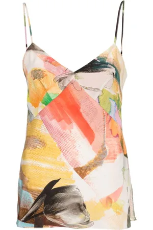 Paul Smith Floral Collage silk top