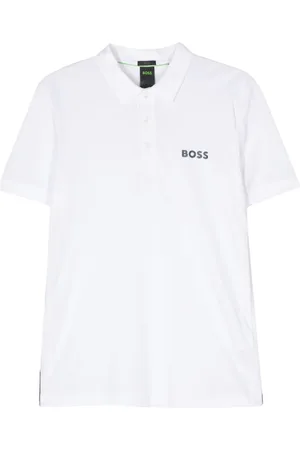 HUGO BOSS Logo-rubberised polo shirt