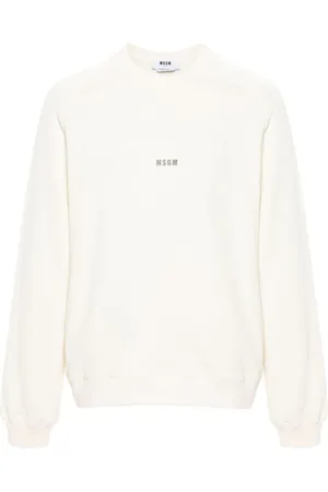 Msgm Logo-print cotton sweatshirt
