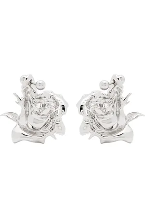Justine Clenquet Juliet pierced rose-detailed earrings