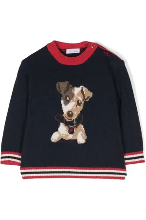PATACHOU Intarsia-knit detail sweater