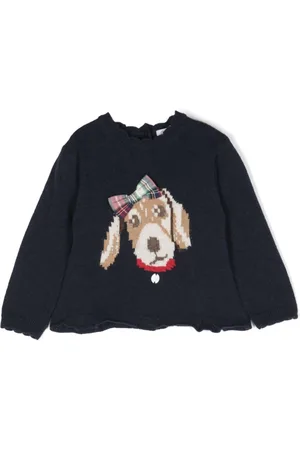 PATACHOU Intarsia-knit detail sweater
