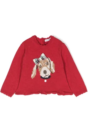PATACHOU Intarsia-knit detail sweater