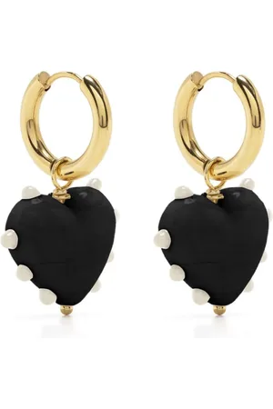 SANDRALEXANDRA Milagros heart charm earrings