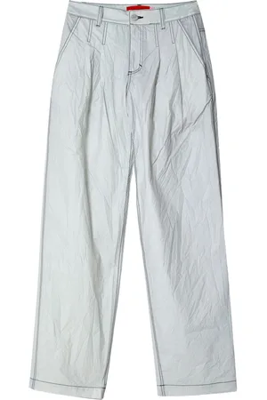 ECKHAUS LATTA High-shine straight-leg trousers