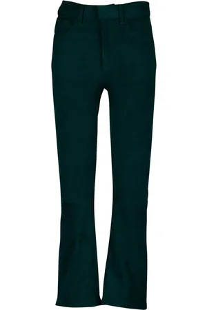 Paula High-rise flared suede pants