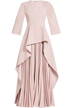 Solace Maia draped pleated gown