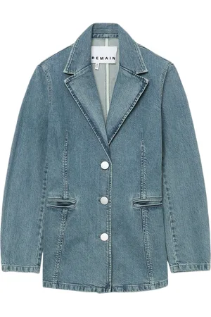 REMAIN Single-breasted denim blazer