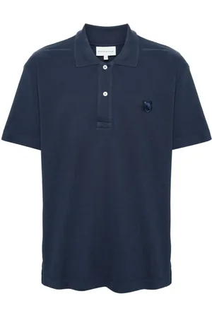 Maison Kitsuné Fox head-patch piqué polo shirt