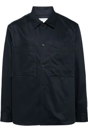Maison Kitsuné Logo-embroidered cotton shirt