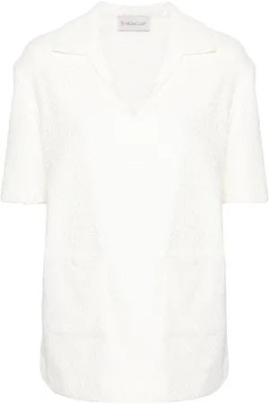 Moncler Logo-appliqu?? textured top