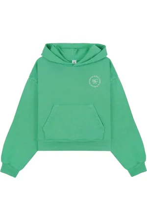 Sporty & Rich SRHWC-print cropped hoodie