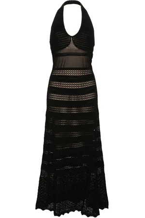 Twin-Set Open-knit maxi dress