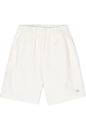 DOUUOD KIDS Logo-print cotton shorts
