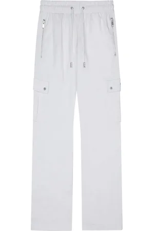 TEAM WANG design Cotton cargo track pants