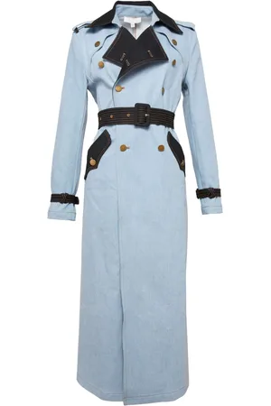 FLEUR DU MAL Denim trench coat