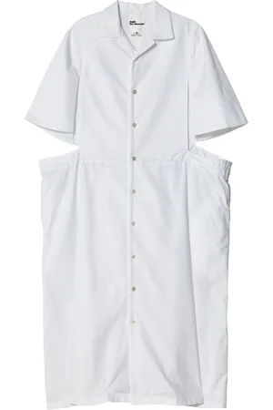 NOIR KEI NINOMIYA Cut-out cotton shirtdress
