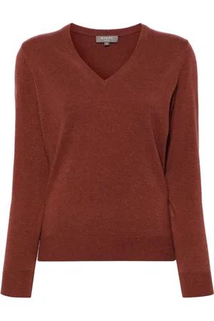 N.PEAL Phoebe V-neck cashmere jumper
