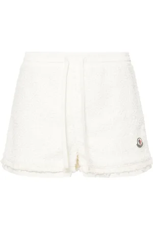 Moncler Logo-patch tweed shorts