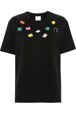 Patou Motif-embroidered cotton T-shirt