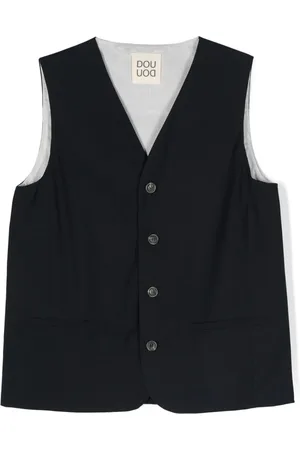 DOUUOD KIDS V-neck sleeveless waistcoat