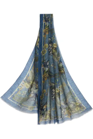 Etro Graphic-print semi-sheer scarf