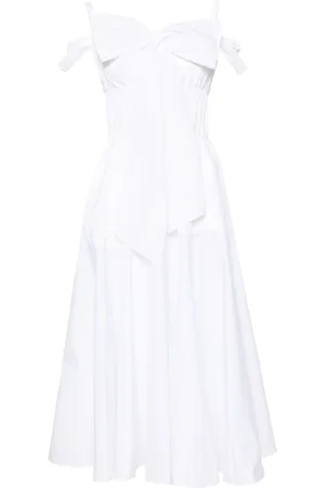 Patou Bow-detail cocktail midi dress