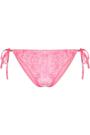 FORTE FORTE Tie-fastening velvet bikini bottoms