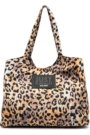 Roberto Cavalli Leopard-print tote bag