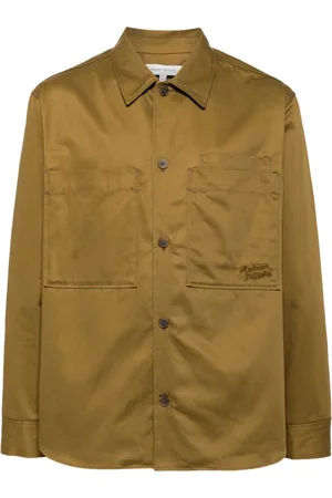 Maison Kitsuné Logo-embroidered cotton shirt