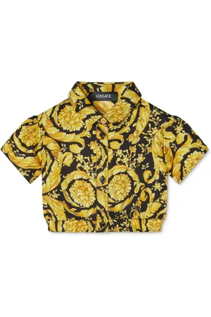 VERSACE Barocco-print silk shirt