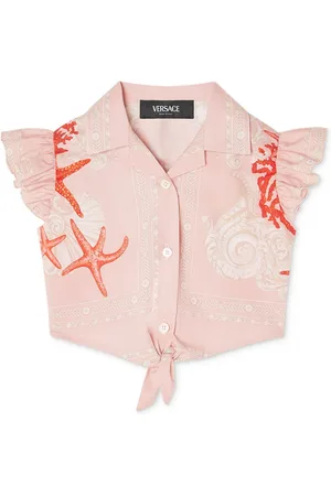 VERSACE Barocco Sea knotted shirt