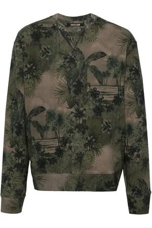 Roberto Cavalli Hawaii-print cotton sweatshirt