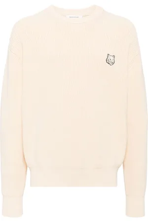 Maison Kitsuné Signature fox embroidery knitted jumper