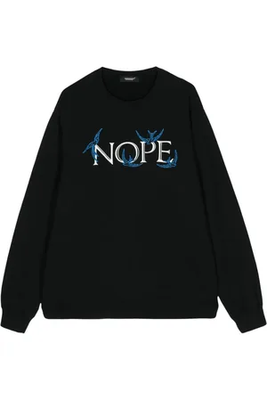 UNDERCOVER Nope embroidered cotton sweatshirt