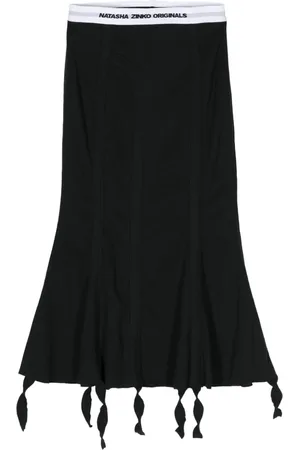 Natasha Zinko Long John ribbed cotton skirt