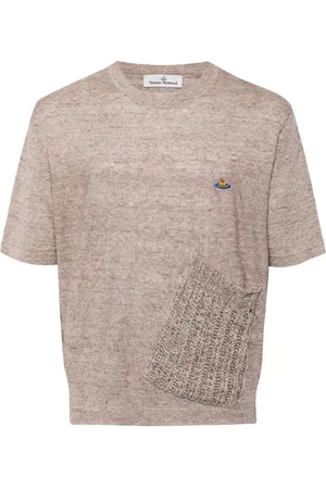 Vivienne Westwood M??lange-effect linen T-shirt