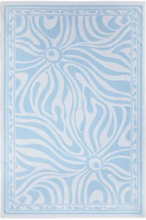 Puccini Marmo-jacquard cotton towel